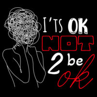 Ok not to be Ok - Gildan Mens Heavy Cotton T-Shirt Design