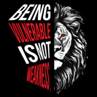 Being vulnerable is not weakness - AS Colour Mens Lowdown Singlet Design